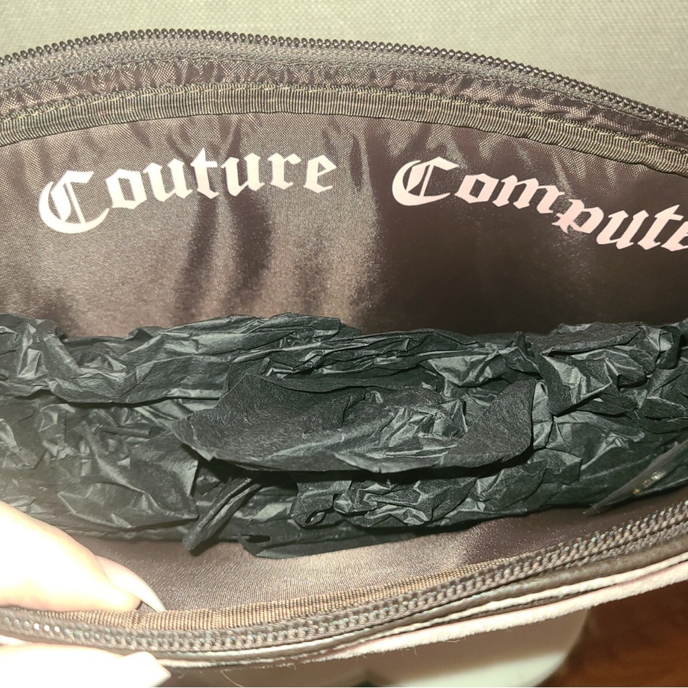 Very Rare Vintage Juicy Couture Pink & Brown~Once Upon a Time~Laptop Bag NWT - Picture 6 of 13